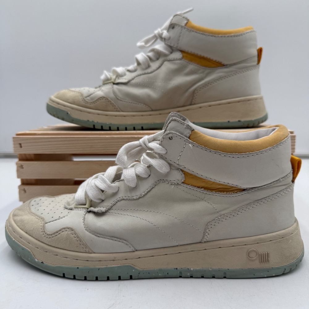 Oncept Playoff S23‎ Philly White Cloud Multi Leather High Top Sneakers Size 7.5